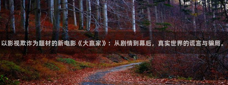 急先锋天狼影院：以影视欺诈为题材的新电影《大赢家》：从剧情到幕后，真实世界的谎言与骗局。